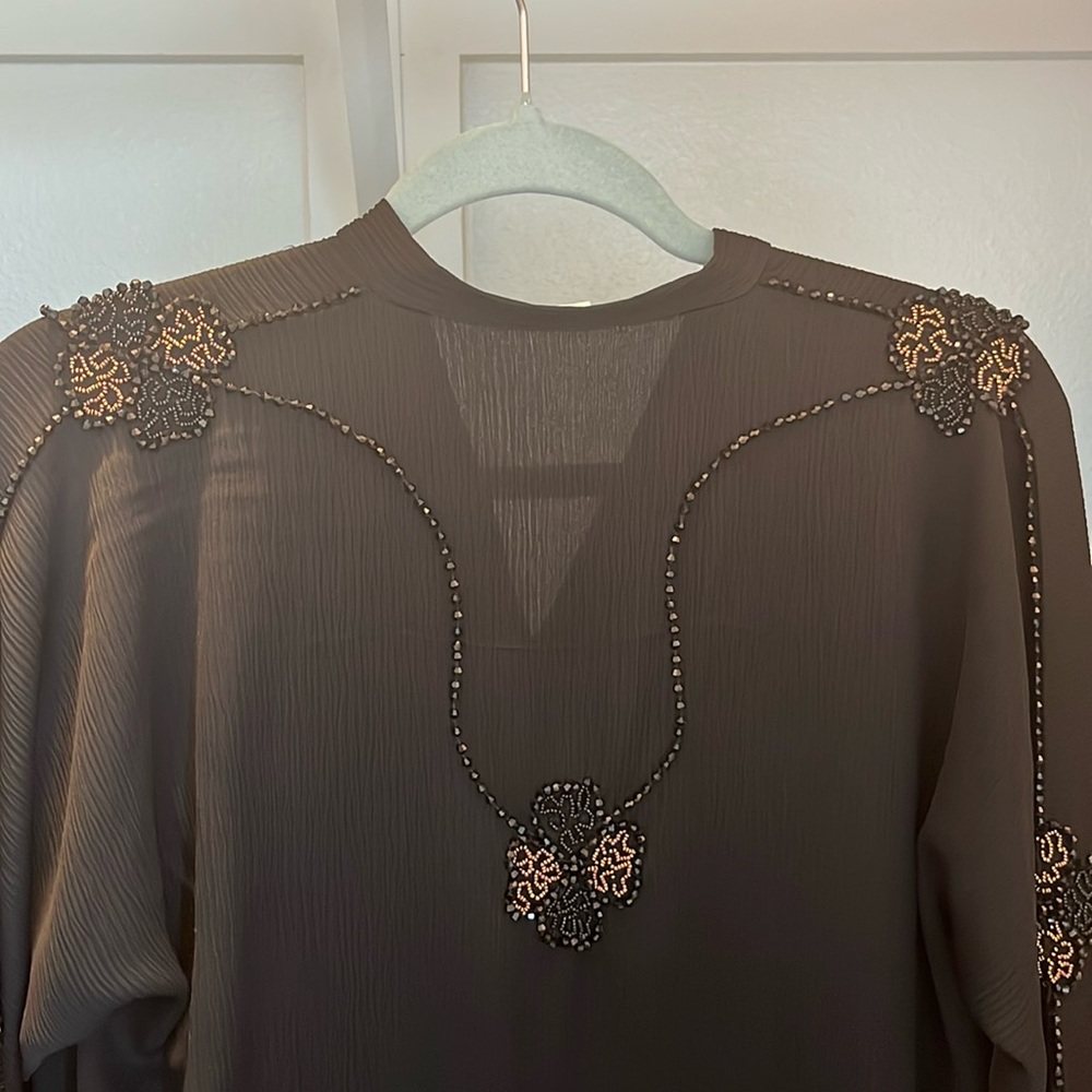 Black Beaded Abaya